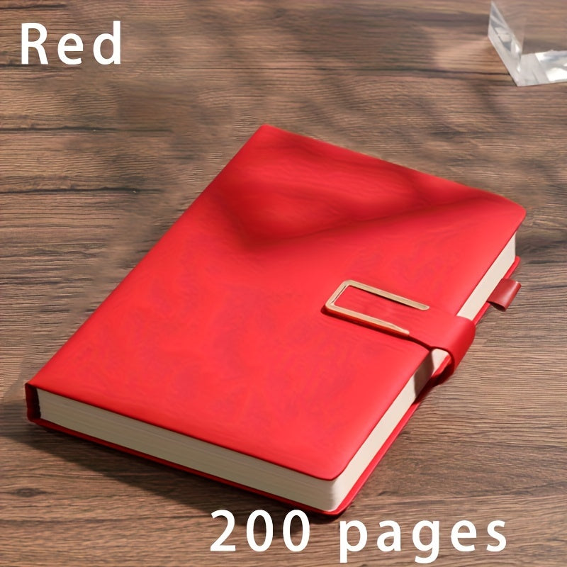 A5 Leather Notebook with Bookmark Soft Cover for Business and School