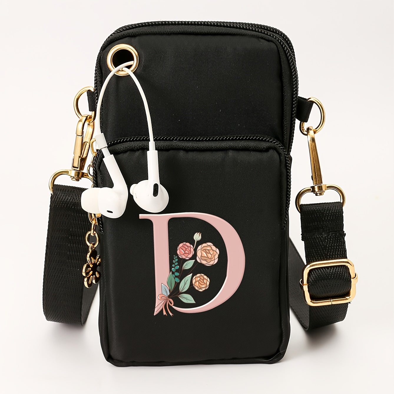 Ayollar uchun kichik yelka sumkasi, gul naqshli, kundalik ko‘p funksiyali crossbody sumka, kichik qo‘l sumkasi