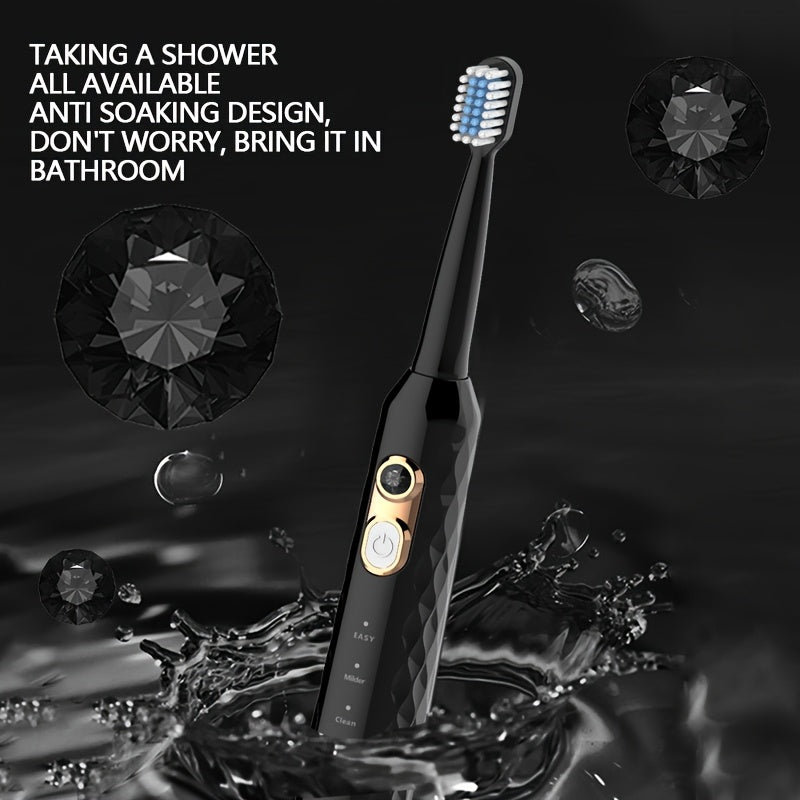 Conjuntos de cepillos de dientes eléctricos para parejas con 6 cabezales de cepillo, levitación magnética