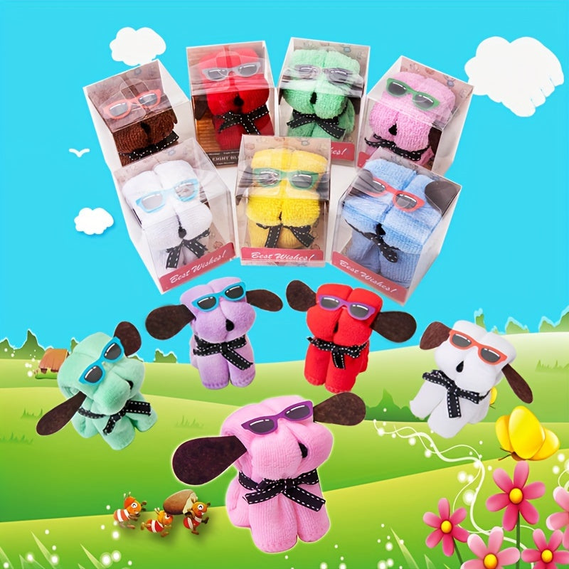 Cute Puppy Towels for Bridesmaids Birthday Holiday Celebration Gifts Packaged