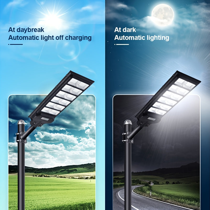 Farola exterior solar con sensor infrarrojo y control remoto