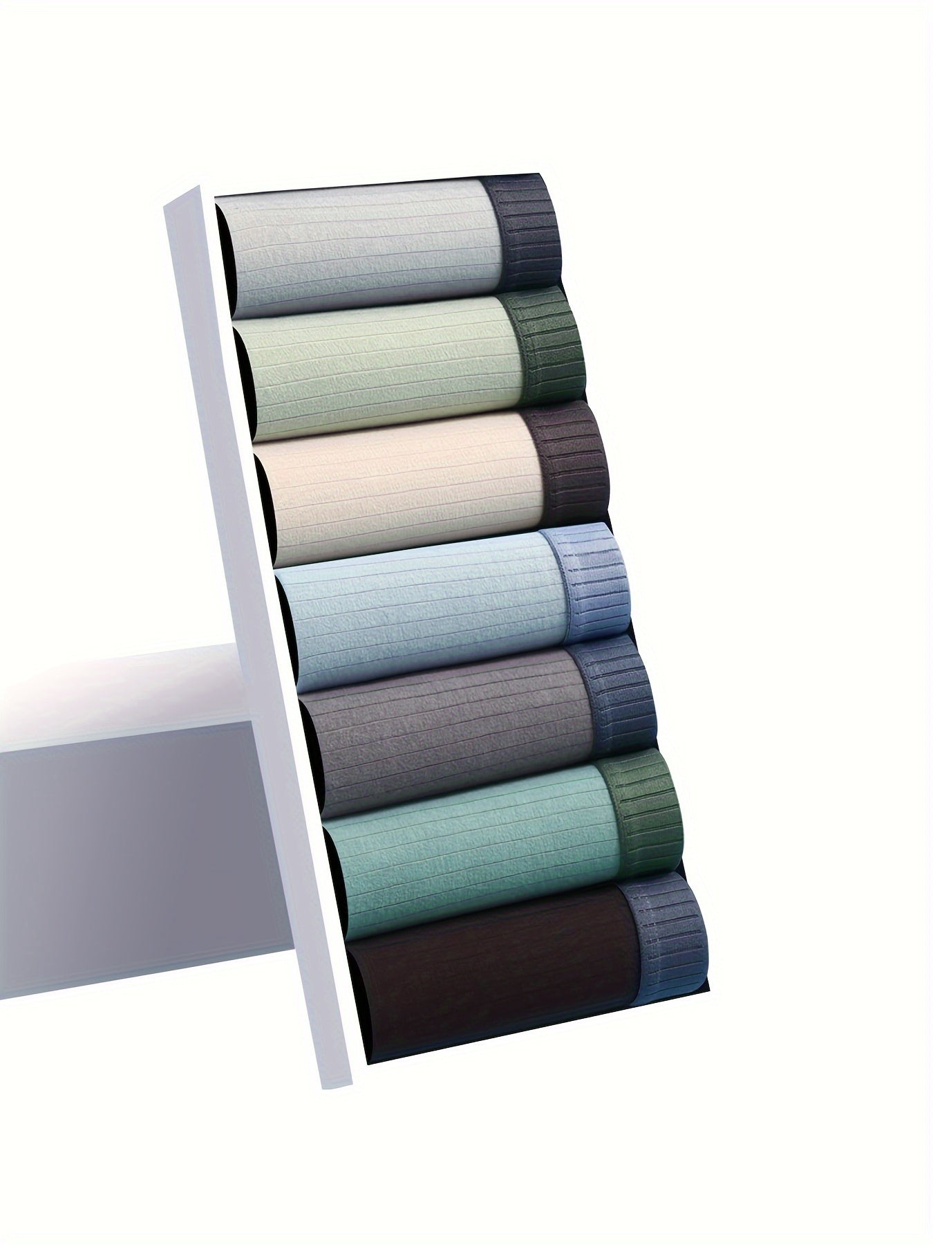 Men's Cotton Boxer Briefs with Colorblock Waistband Soft Breathable Casual Solid Colors