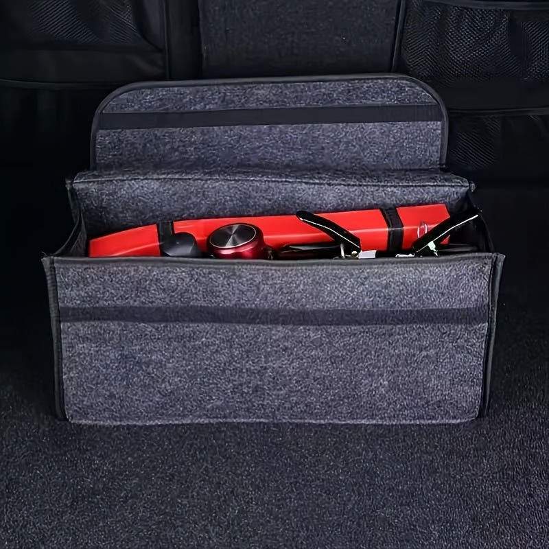 Car Trunk Storage Bag Felt Foldable Organizer for Vehicles