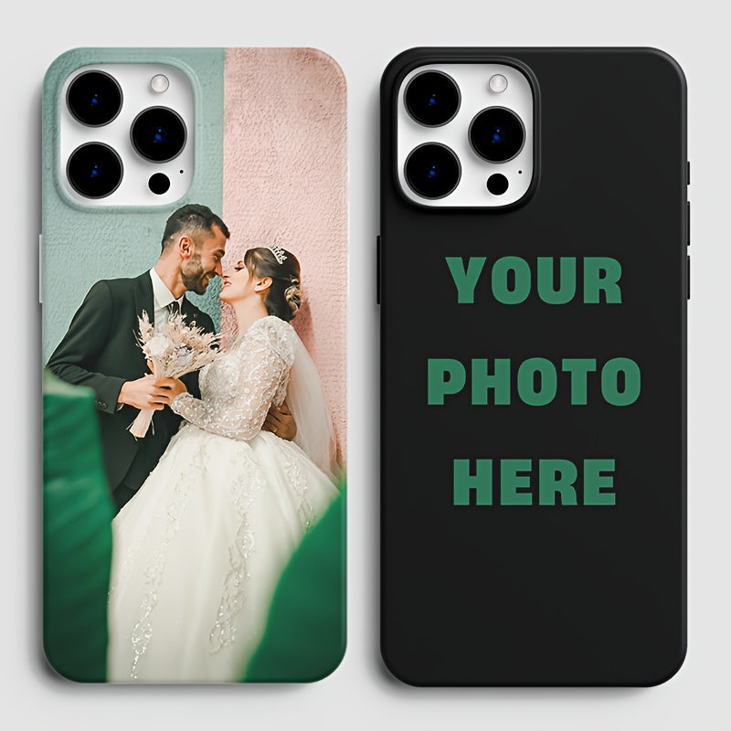 Funda de teléfono personalizable con fotos para modelos de iPhone con imágenes y texto personalizados