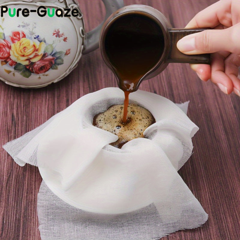 10-sinf Muslin Parchasi - Qahva, Pishloq tayyorlash, Pishirish, Suyuq ichimliklar uchun ko'p maqsadli oshxona filtr - Pishirish aksessuarlari va filtrlar - 2 kvadrat yard qayta ishlatiladigan