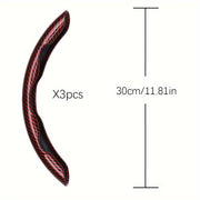 3 dona Avtomobil uchun Anti-Skid Karbon To'qima Usulidagi Boshqaruv Rulasi Qoplamalari Universal Moslik