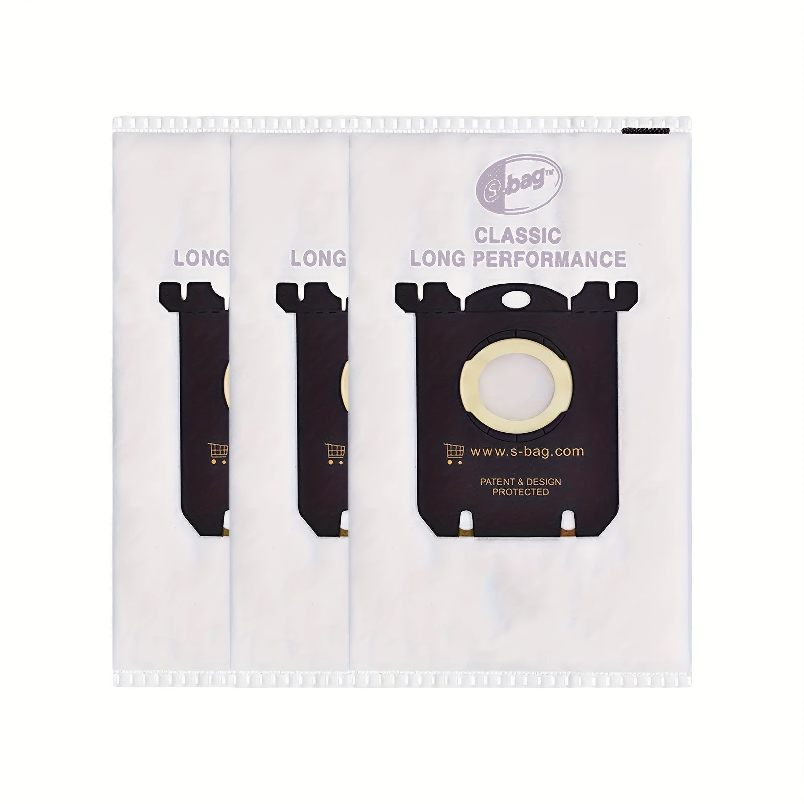 Pack of 2-12 Durable Plastic Vacuum Bags for Electrolux Classic S Models