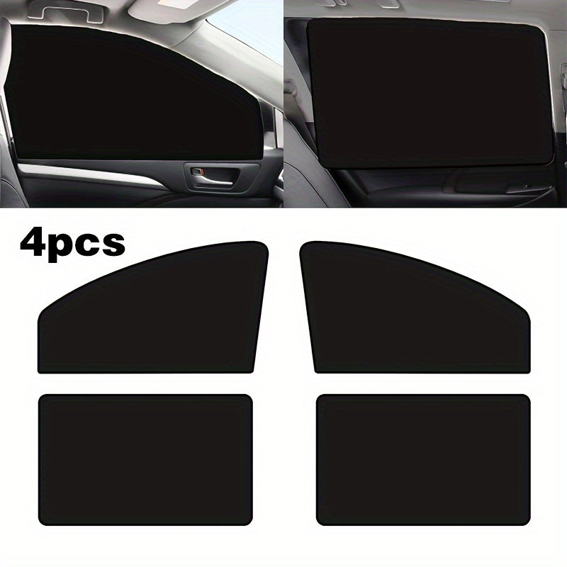 Car Window Sunshades UV Protection Heat Insulation Privacy Covers 4 Pack