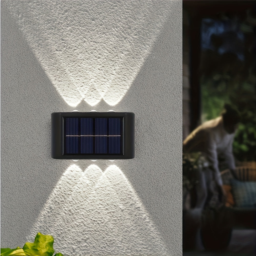 Solar Wall Light Outdoor Garden Landscape Wall Lamp No Wiring Needed