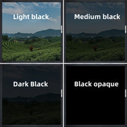 Черная пленка для окон, теплоизоляция, защита от солнца, наклейка для конфиденциальности, 25% пропускания света, 0.5x10м