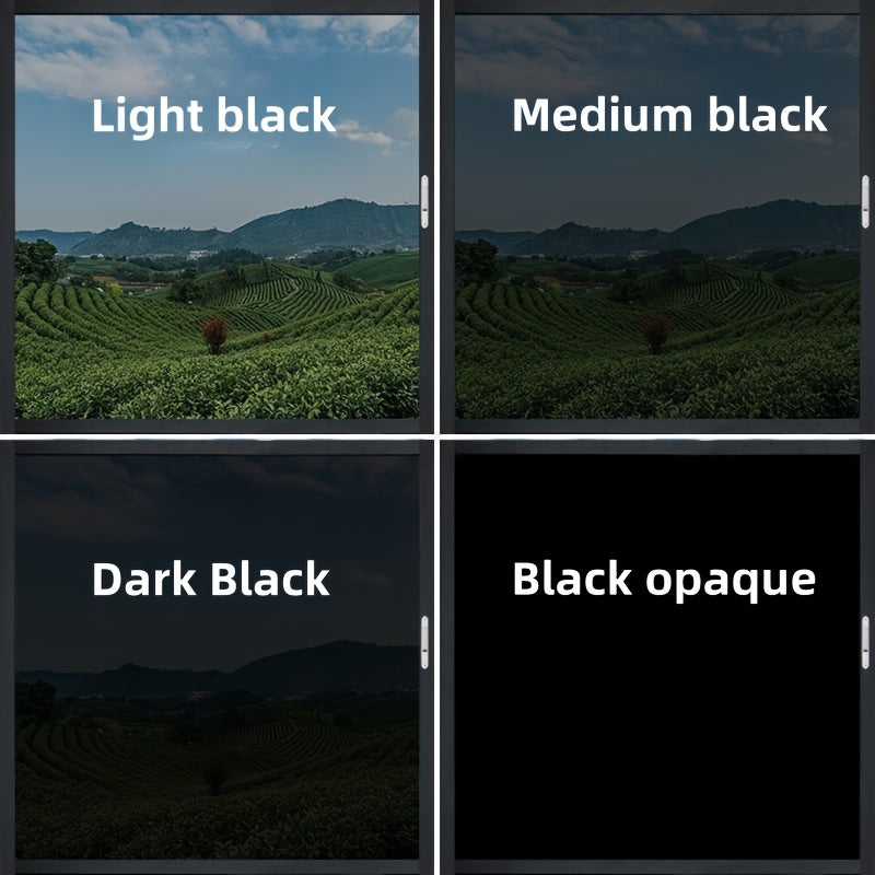 Черная пленка для окон, теплоизоляция, защита от солнца, наклейка для конфиденциальности, 25% пропускания света, 0.5x10м