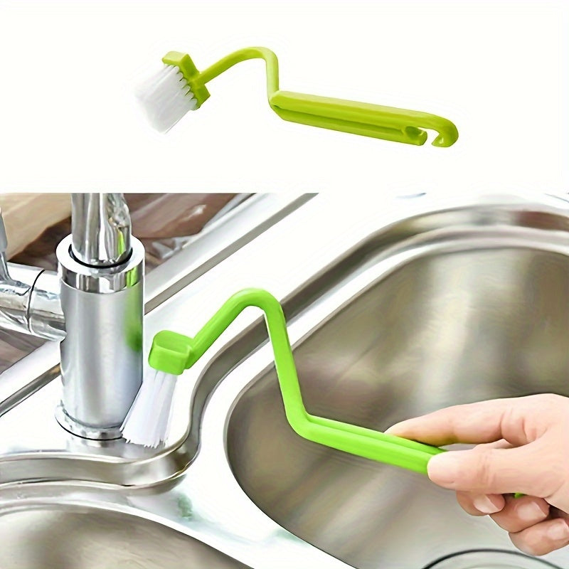 V-Shaped 3-Piece Toilet Brush Set Wall Mount No Dead Corner Cleaning Bathroom Tool