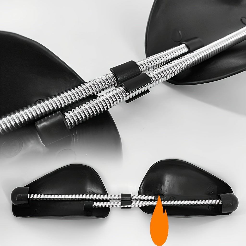 5 Pairs Black Plastic Shoe Supports Adjustable Anti-Wrinkle Brackets Shoe Maintainers