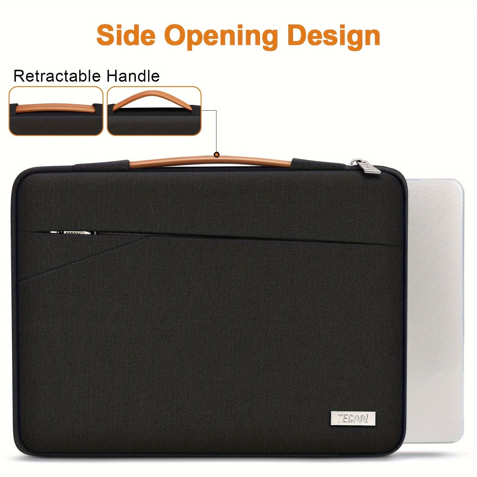 Laptop Sleeve for MacBook Air Pro 13-16 Inch Waterproof Shock-Resistant with Handle and Pockets