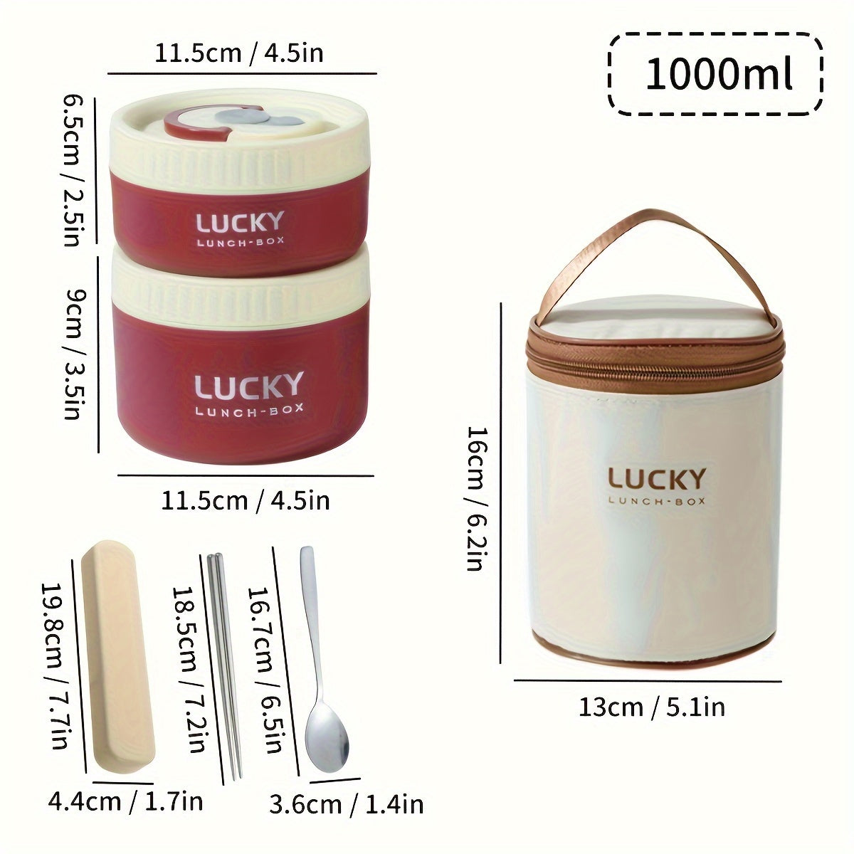 Stainless Steel Lunch Box Leak-Proof Round Bento Container for Meals and Salads