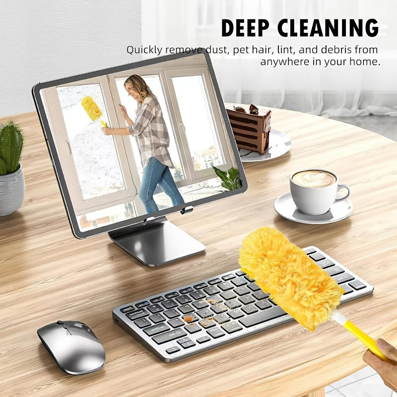 10-Pack Reusable Microfiber Dusting Brush Heads for Home Car Keyboard
