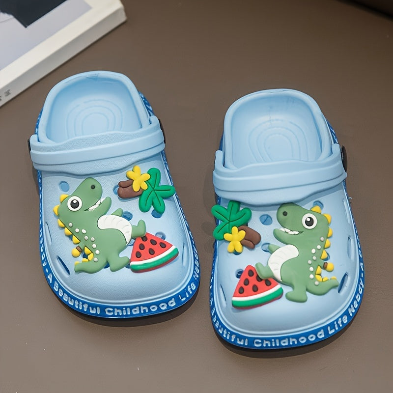 Kids Boys Dinosaur Sandals All-Season Breathable EVA Casual Non-Slip