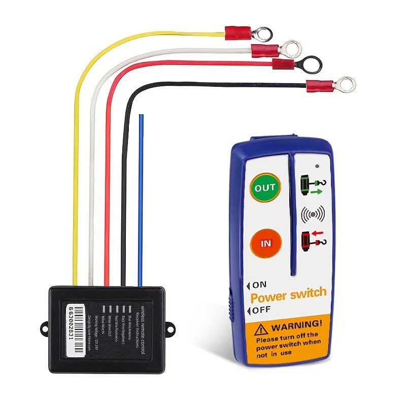 Wireless Remote Control Kit for 9V-30V Winch for ATV Blue Black