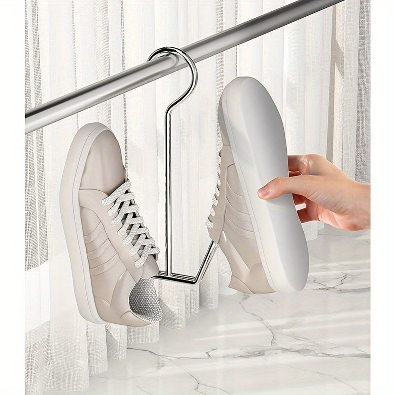 Zanglamaydigan po'latdan yasalgan oyoq kiyim javoni to'plami, 3, 5 yoki 7 qavatli, ichki va tashqi foydalanish uchun quritish tashkilotchisi