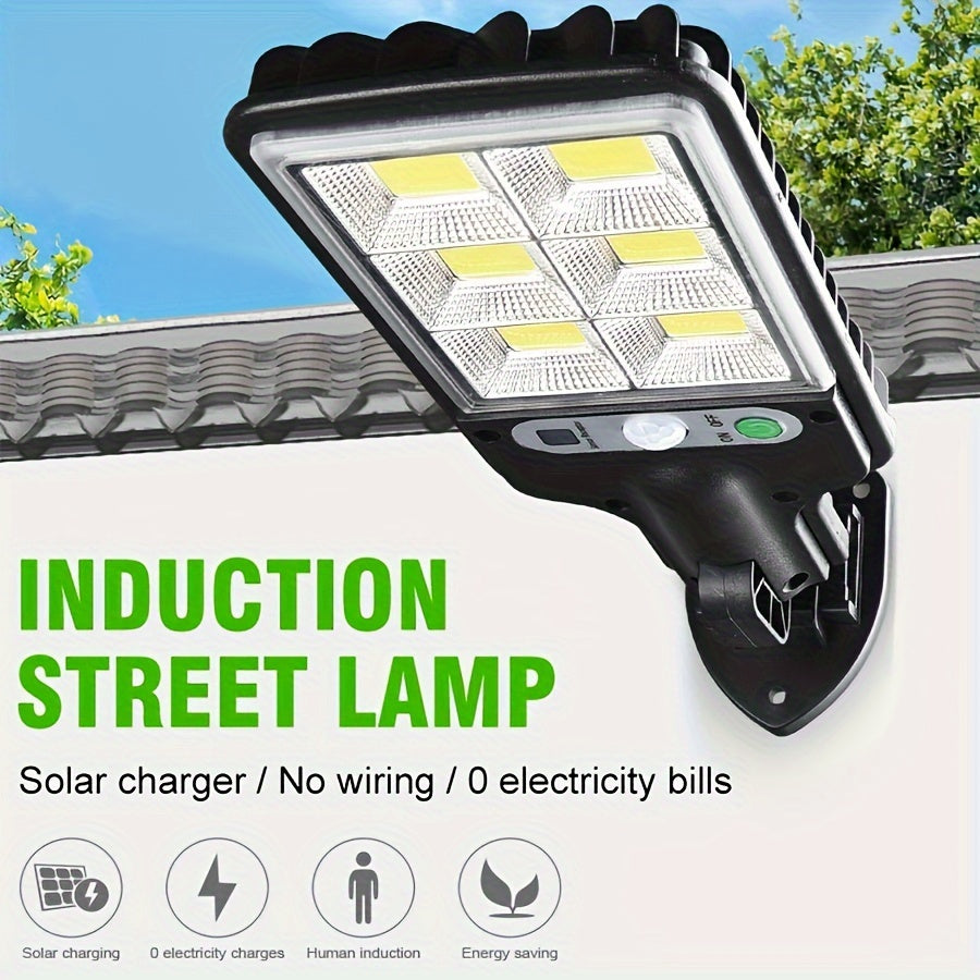 Outdoor Solar Wall Lights with Motion Sensor 3 Lighting Modes for Garden Yard Fence Pathway 1-6 Pack