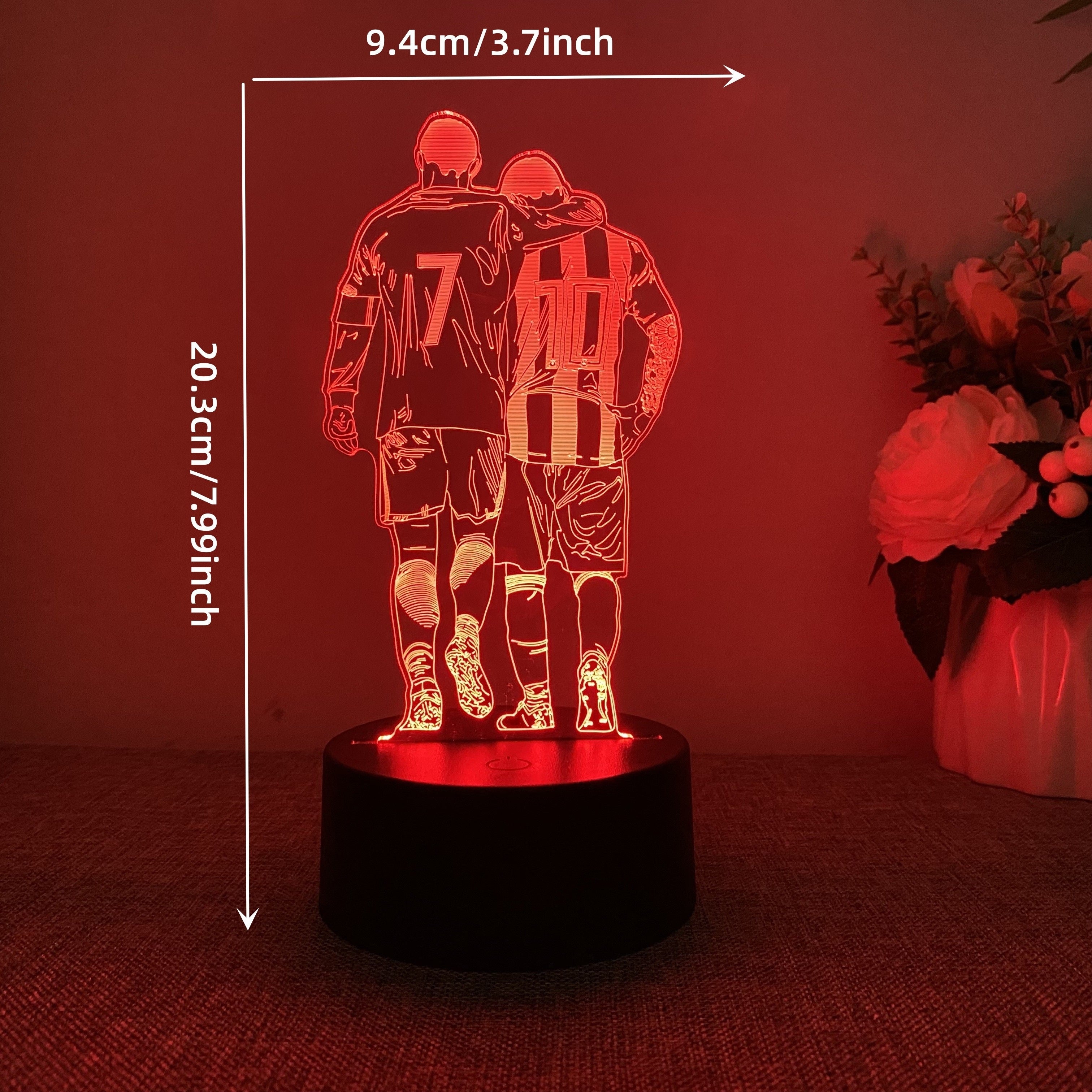 3D Football Night Light for Fans Kids and Adults Decorative LED Gift