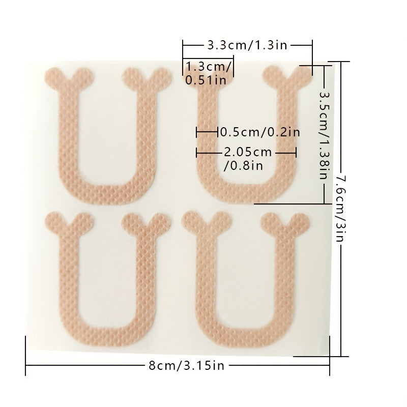 U-Shaped Nail Pads Breathable Fabric Toe Protectors Toe Nail Straightening Strips