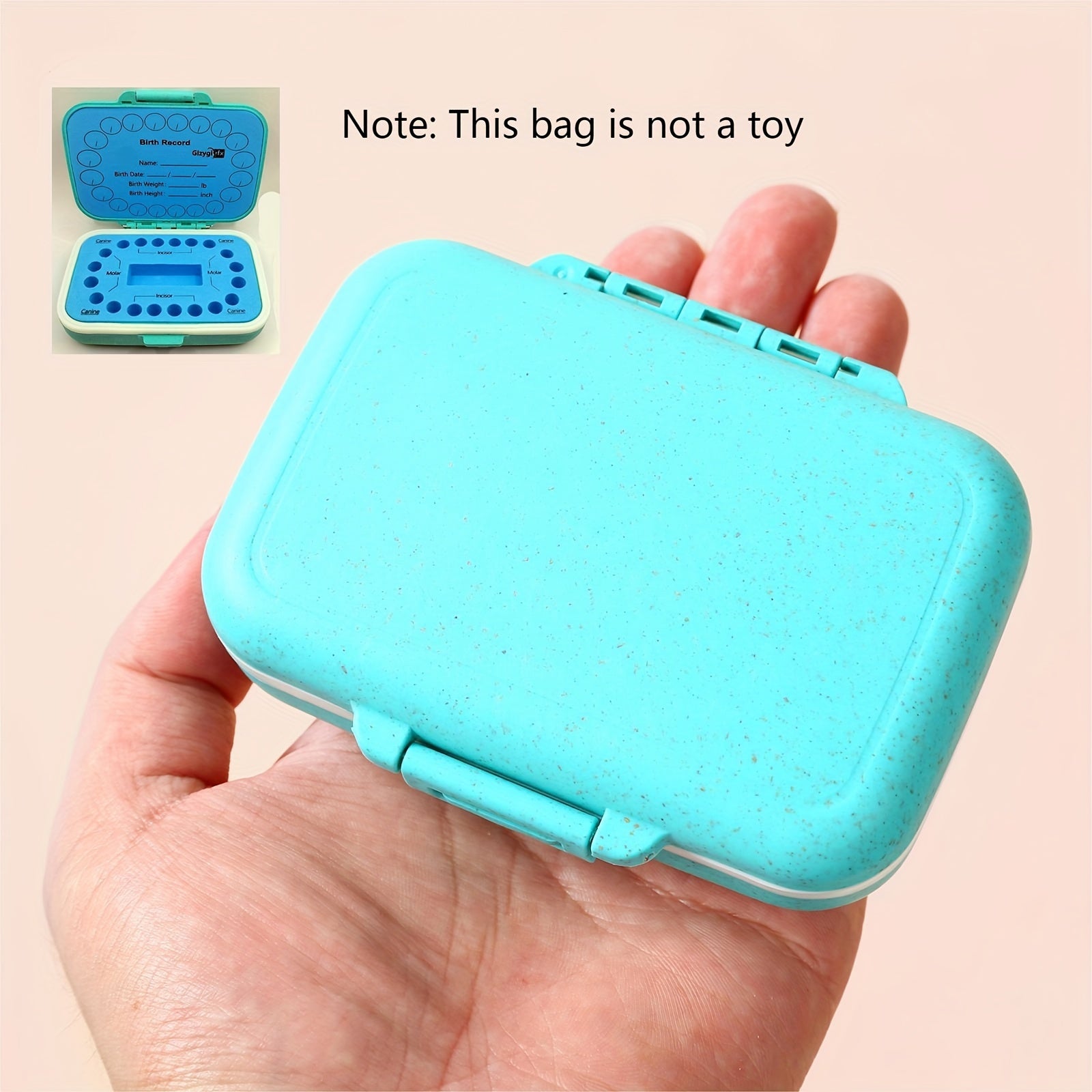 Teeth Keepsake Box for Kids and Adults Storage Organizer Gift for Christmas Halloween Thanksgiving