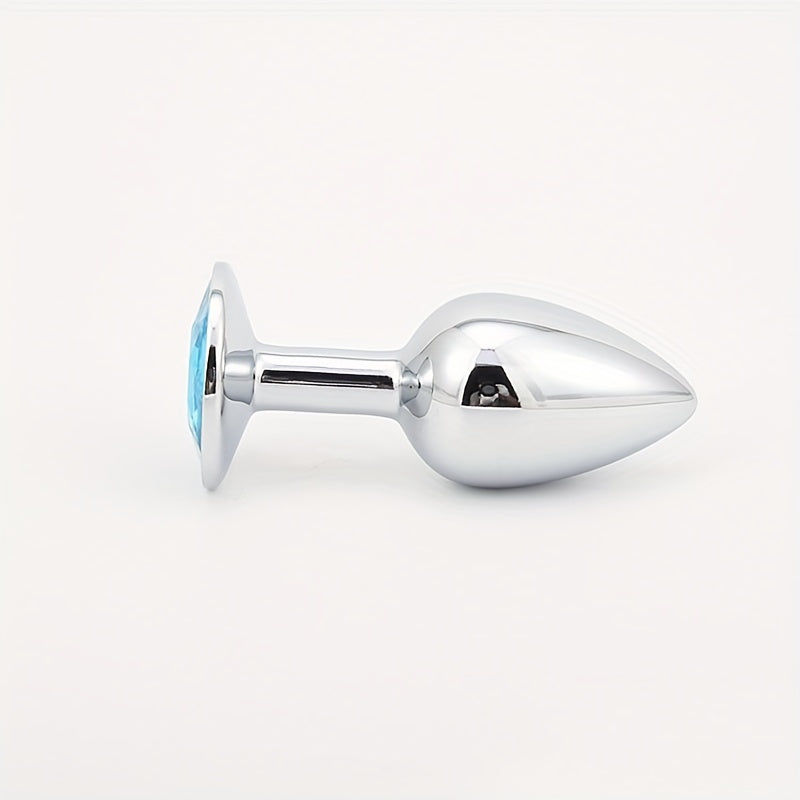 Men Metal Anal Trainer Set 3 Pack Prostate Massagers with Round Bases