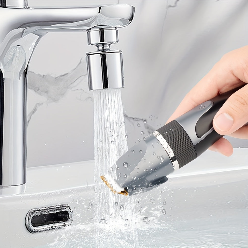 Cortapelos eléctrico con ajustes de longitud ajustables y recargable