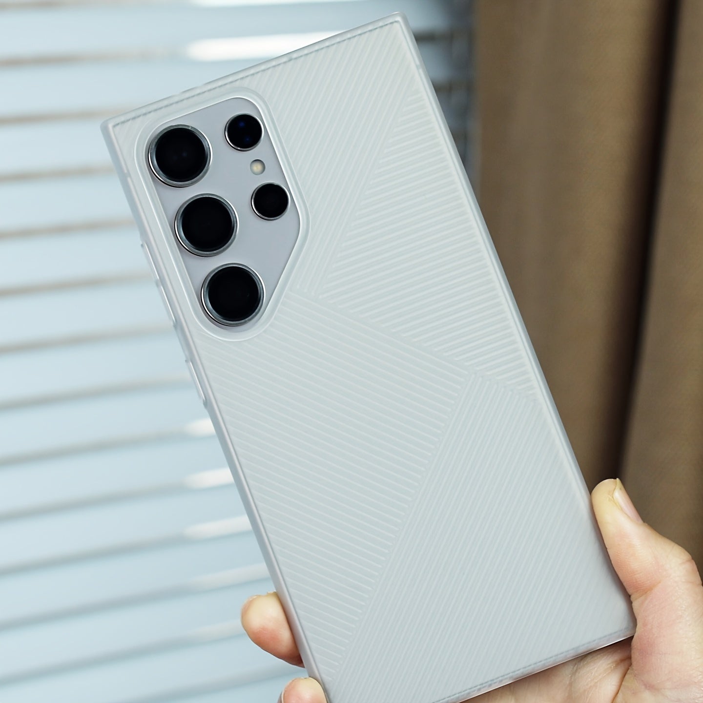 Ultra-Thin Frosted Hard Shell Phone Case for S24 Ultra S24+ S24 with 3D Texture