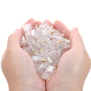 50 Pack RJ45 Connectors for Cat5 Cat5E Ethernet Cables 8P8C Modular Plug