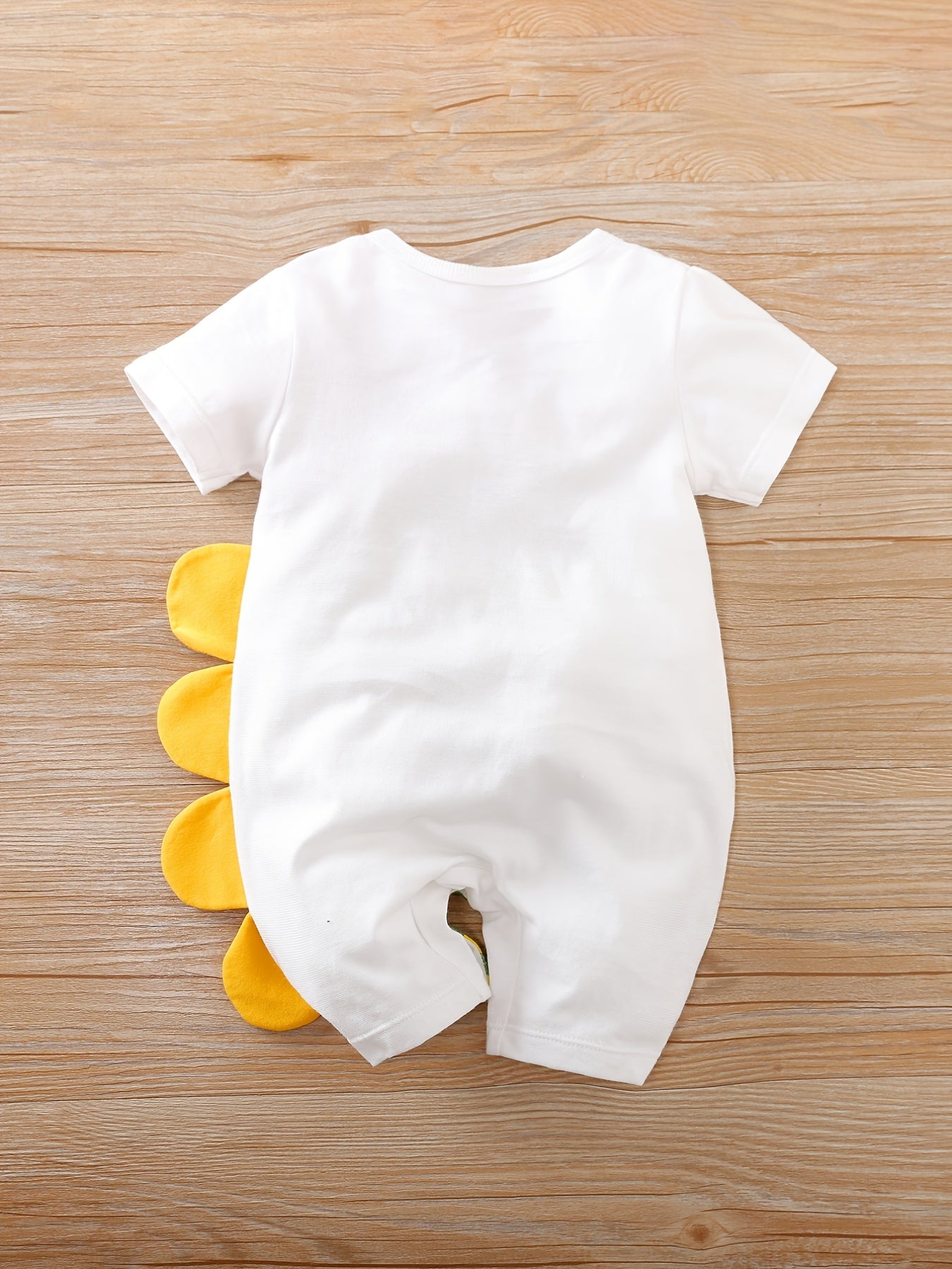 Baby Boys Cotton Jumpsuit Romper with Cartoon Crocodile Print for Spring Summer 0-3 Years