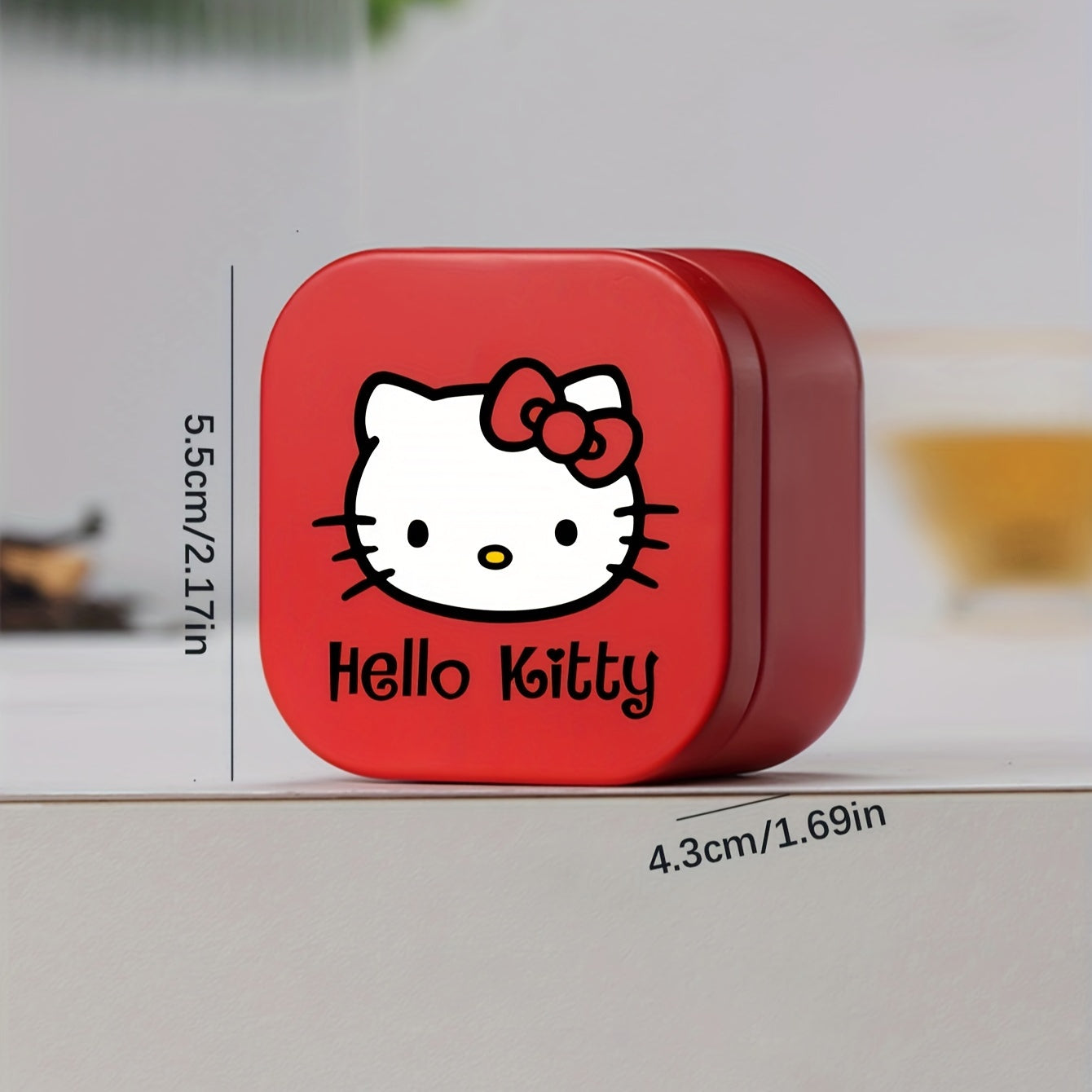 Square Metal Storage Box for Jewelry Beads Candy with Hello Kitty and Friends