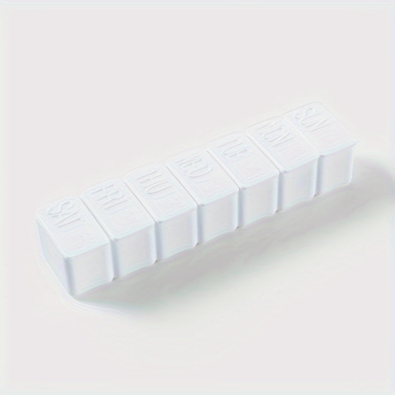 Women Men Kids Braille Pill Organizer 7 Compartments Food Safe Plastic