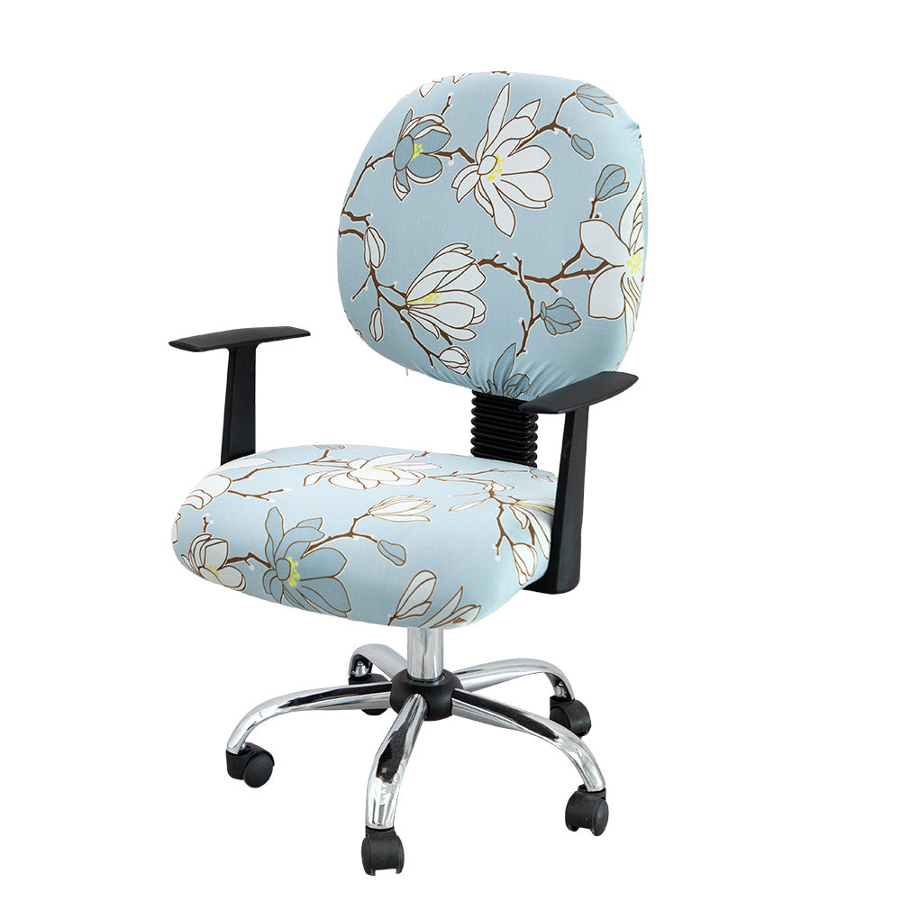 Washable Elastic Office Chair Cover for 2 Chairs