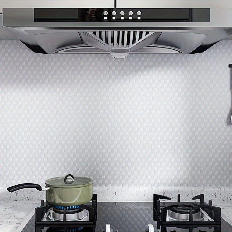 Кухонная самоклеящаяся алюминиевая фольга огнеупорные водонепроницаемые наклейки