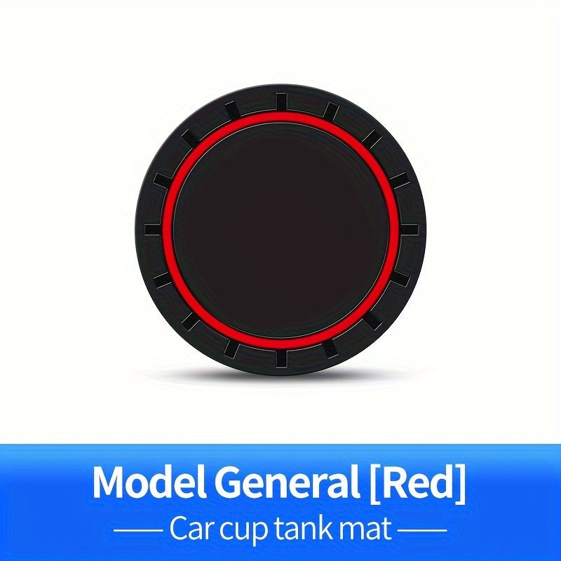 2 Pack Silicone Car Cup Holder Coasters Non-Slip Water Absorbent Wear-Resistant