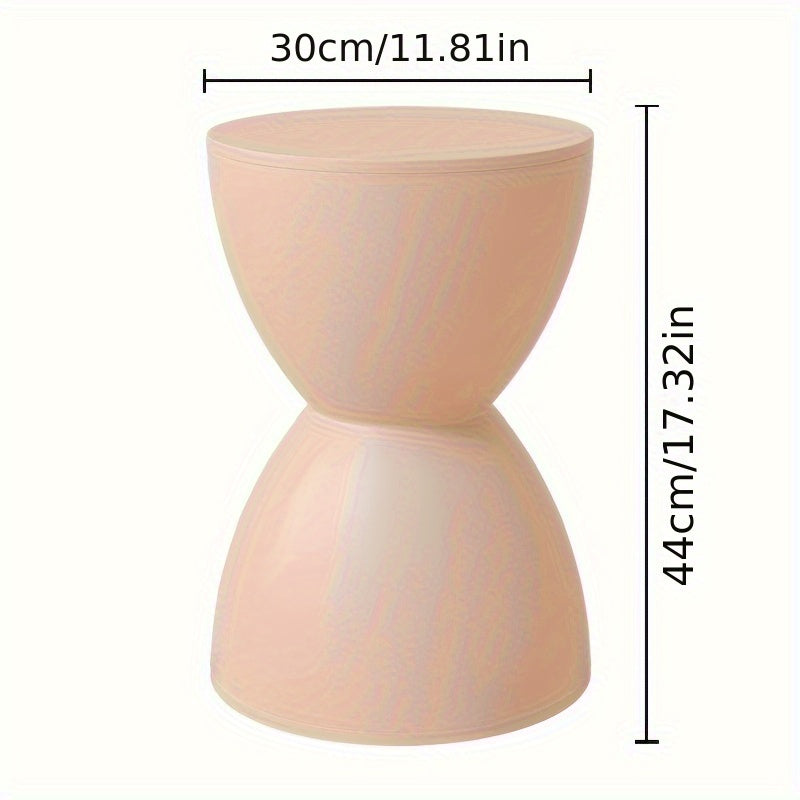 Modern Nordic Plastic Stool Side Table Corner Accent Shoe Bench