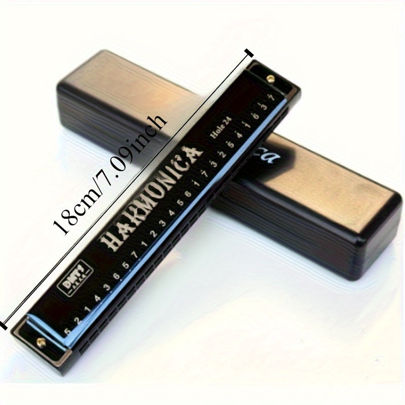 Kattalar uchun 24 teshikli mis yadroli harmonika, boshlang'ich, portativ musiqa asbobi