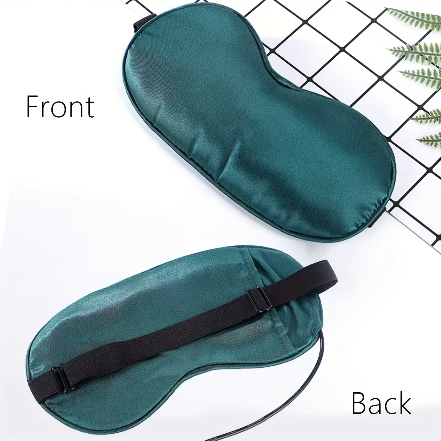 USB Heated Eye Mask with Adjustable Temperature, Includes Ear Plugs and Scented Bag