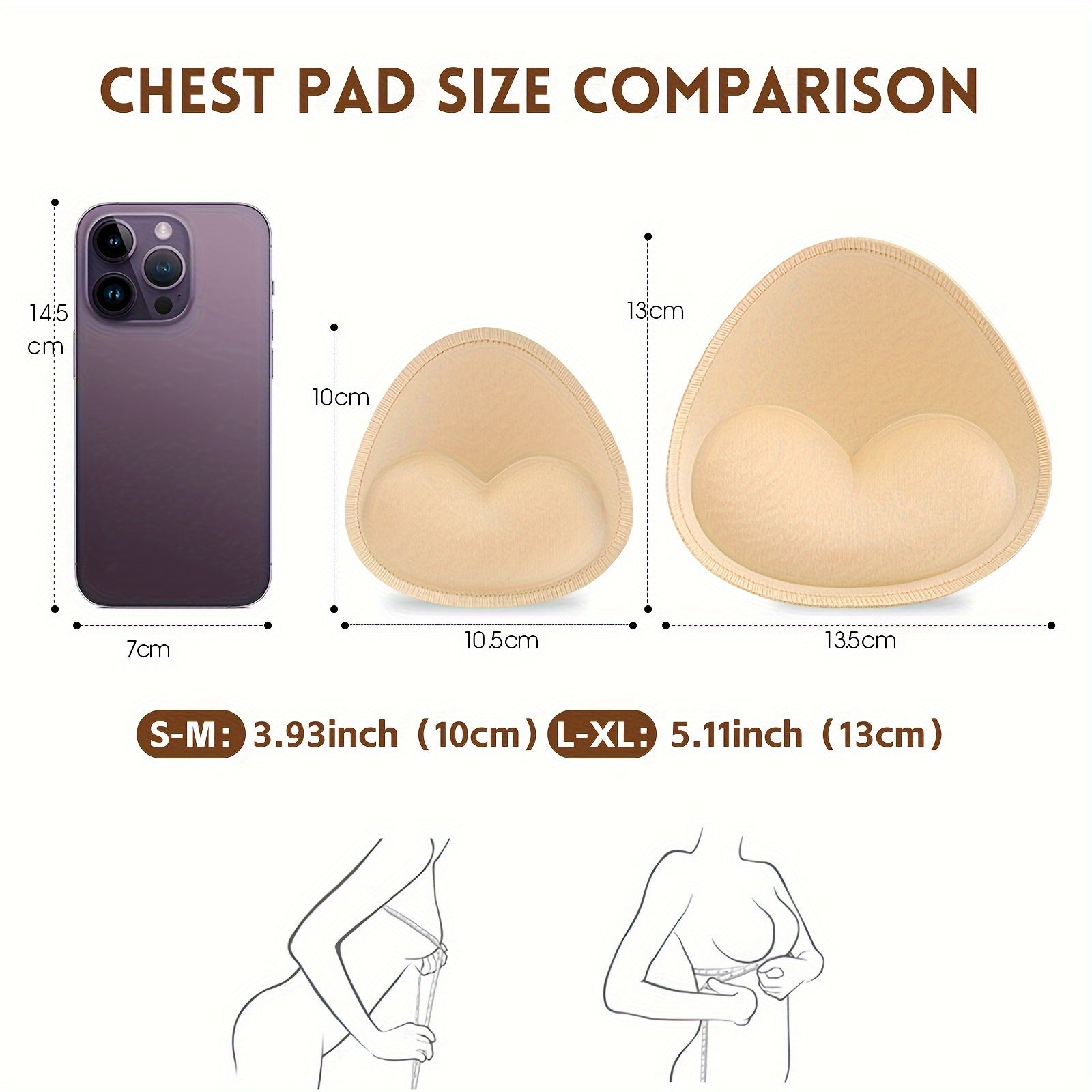 4 Pairs Invisible Anti-Convex Chest Enhancer Pads for Women's Lingerie