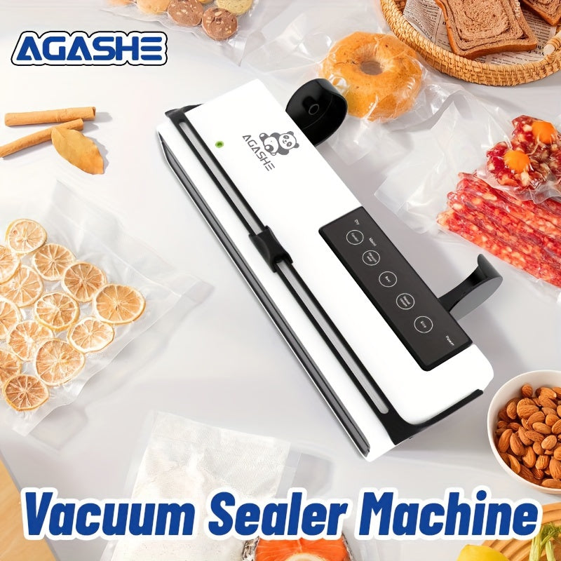 Avtomatik yopish bilan vakuum yopishtiruvchi mashina, oziq-ovqatni saqlash uchun ideal. 20m uzunlikdagi film ruloni, quritish va nam rejimlar, 32cm kenglikdagi paketlar, slayt mexanizmi, kesish asbobi, Yevropa