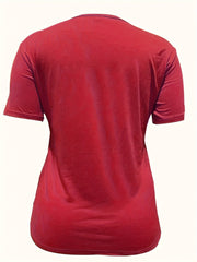 Plus Size Women's Short Sleeve T-Shirt Vibrant Yellow Leopard Print Glitter Heart