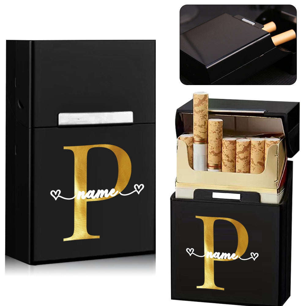 Personalized Metal Cigarette Case Water-Resistant Travel Organizer for Men