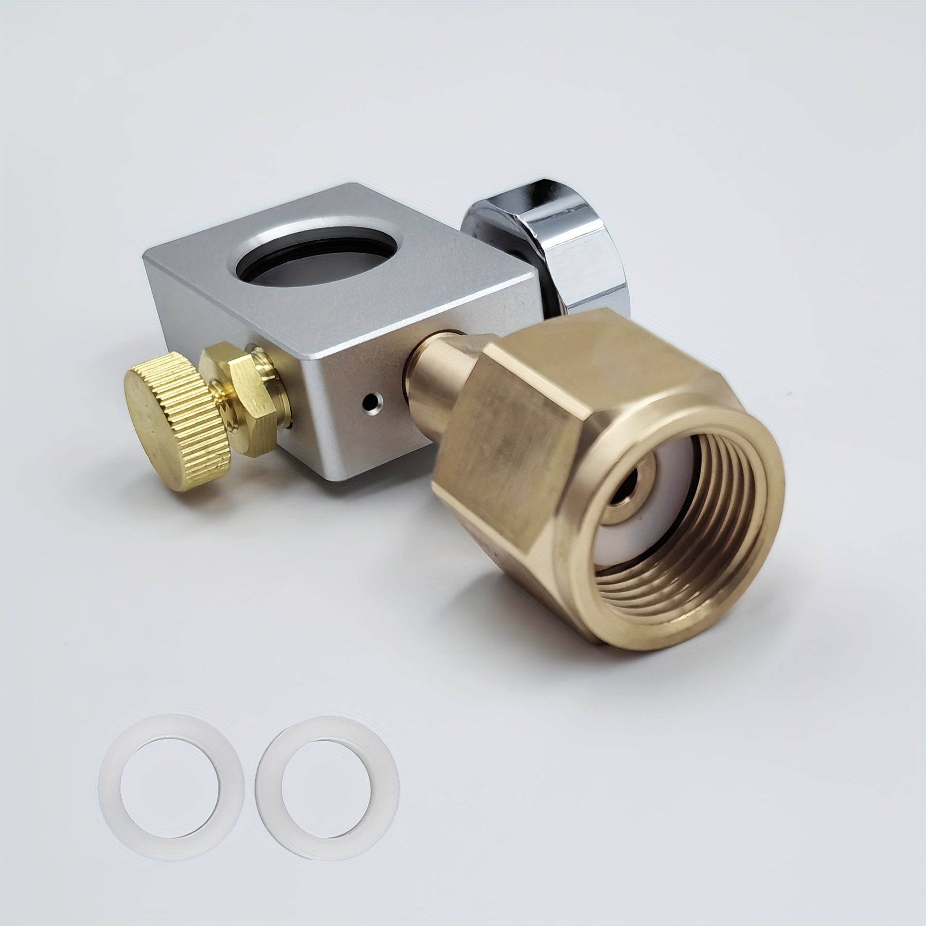 CO2 Refill Adapter for Soda Makers Compatible with Terra DUO ART Carbonators Strong Aluminum