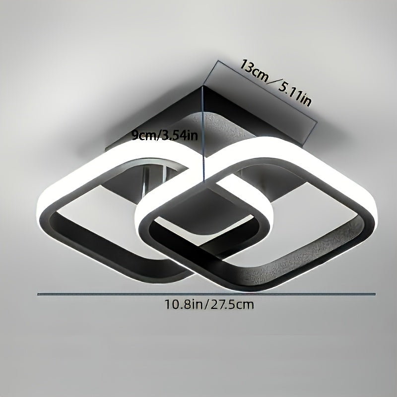 Светильник на потолок из алюминиевого сплава с регулируемой цветовой температурой и диммированием для спальни, ванной комнаты, кухни