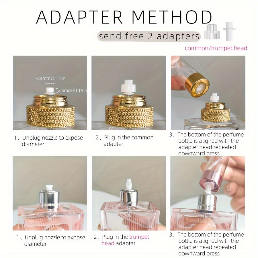 Set of Bamboo Shell Perfume Atomizers Refillable Spray Bottles 5ml 8ml Portable Travel