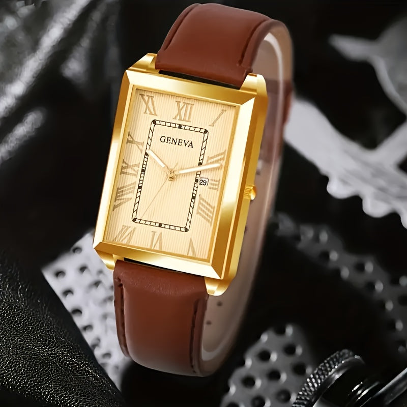 Ladies Quartz Watch Alloy Square Analog Shock-Resistant Fashionable Non-Waterproof