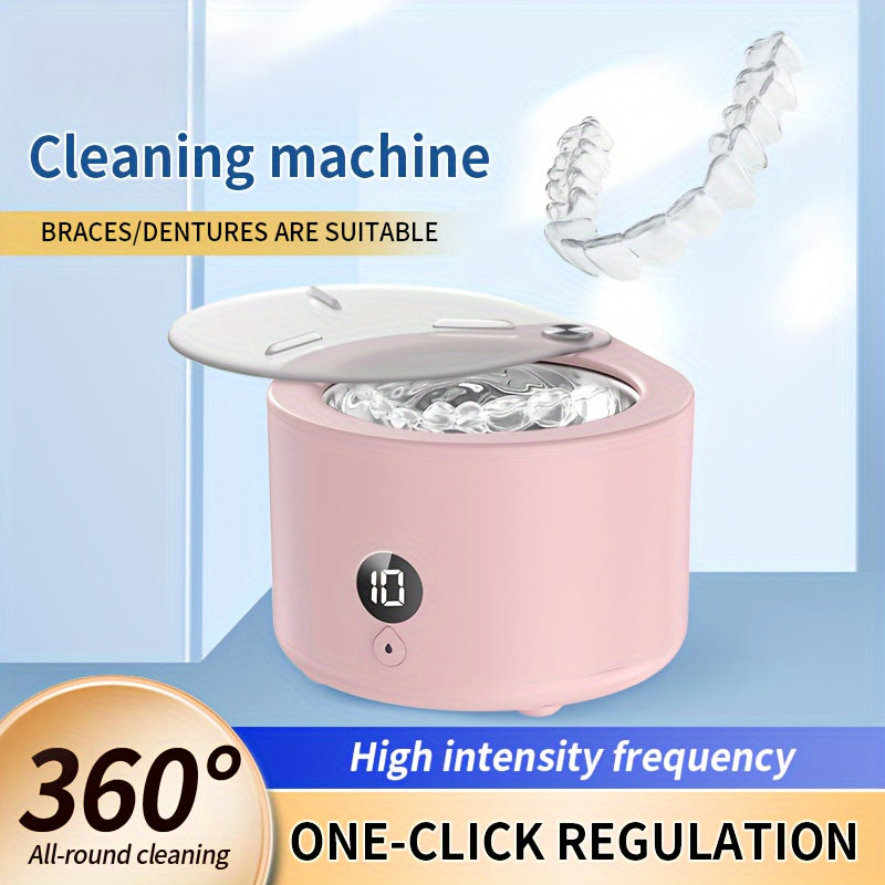 Tish protezlari, zargarlik buyumlari va tish apparatlari uchun yuqori chastotali tozalovchi. Uyda va sayohat uchun portativ 150ml zanjir tozalash mashinasi. Ota-onalar uchun ajoyib sovg'a, 110V/220V quvvat manbai va Evropa.