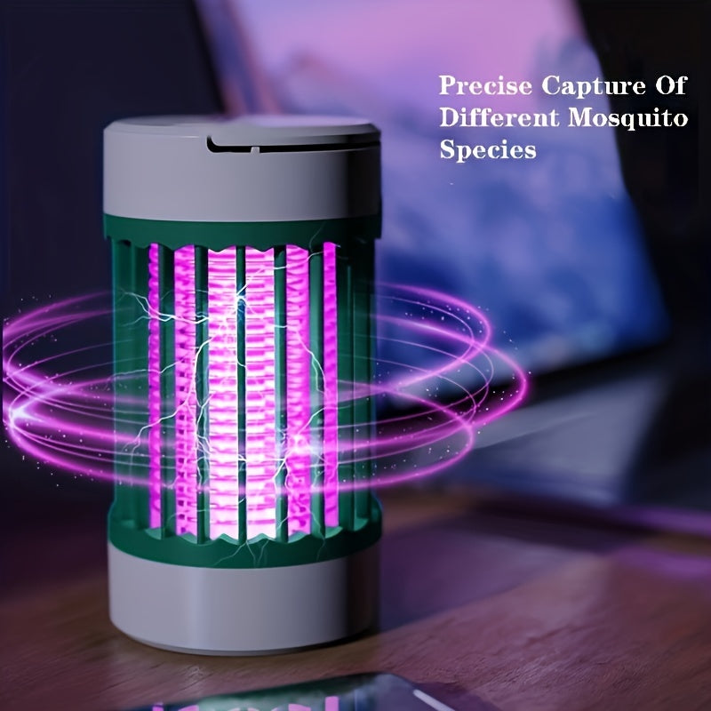Purple UV Light Mosquito Killer USB Plug-In Wall Mount Desktop Electric Shock Indoor Pest Control